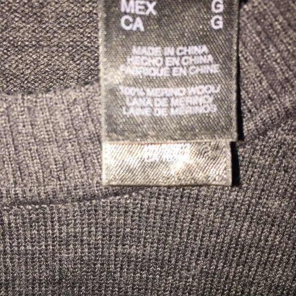 CLAIBORNE Men's Winter Sweater, Large, 100% Merino Wool - Picture 5 of 7